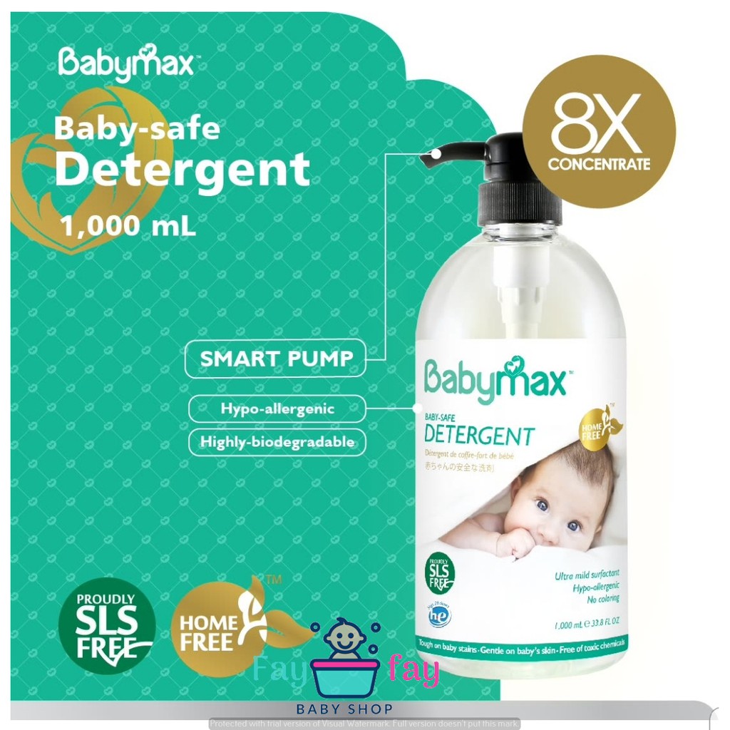 BabyMax Detergent Liquid Botol Pump 1000ml Sabun  Cuci  