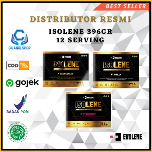 Isolene 12 Sachet 396gr Whey Protein Isolate Evolene Isolen Isolin 12 Sachet 396gr Evolen