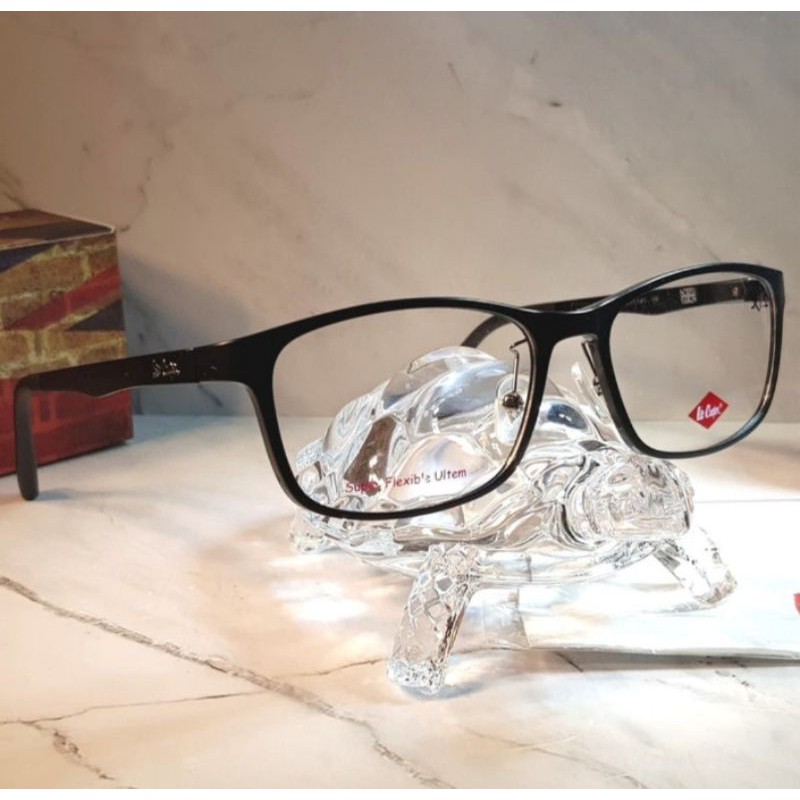 Kacamata Frame Pria Wanita Original Lee Cooper FU1727-C1M Super Flexible Ultem - Hitam