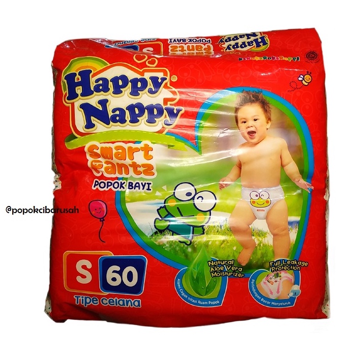 Happy Nappy Smart Pantz/S60/M54/L48/XL44/popokcibarusah