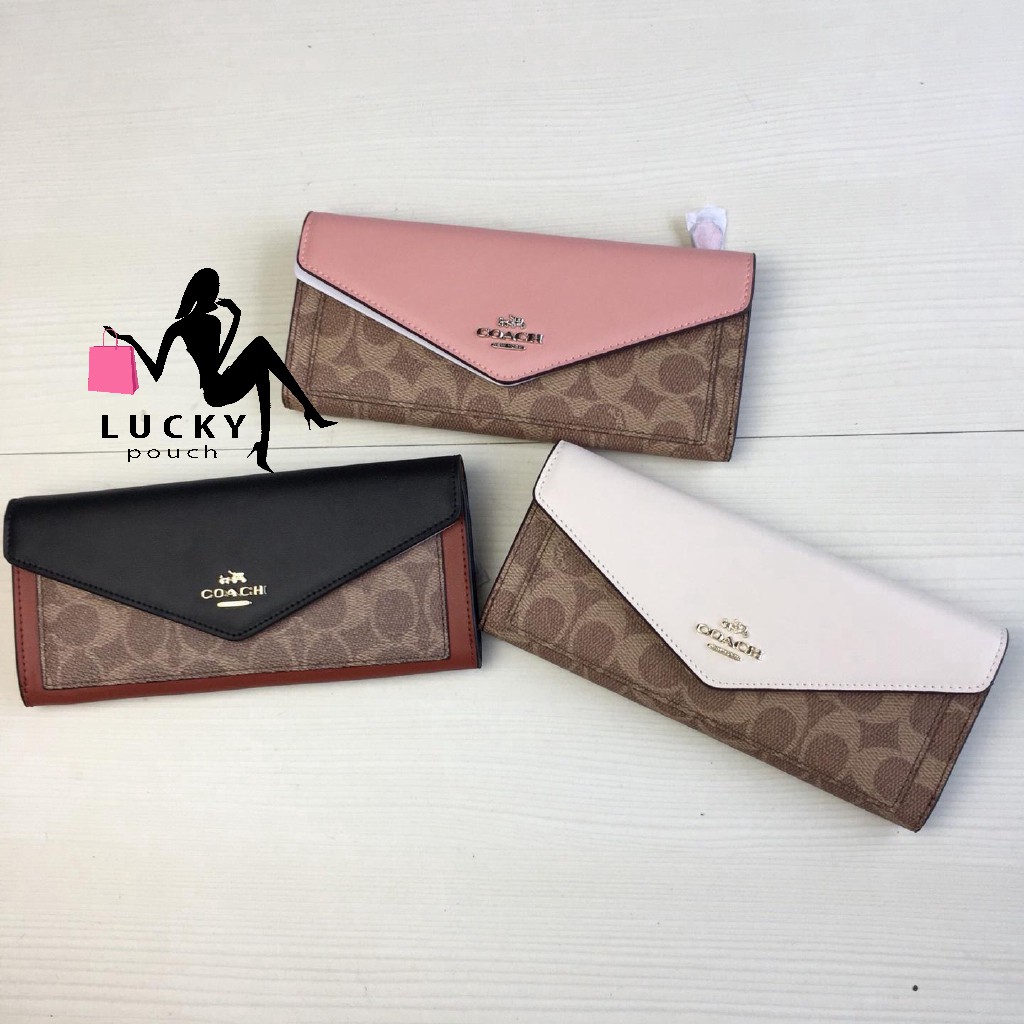 Coach Envelope Wallet Accordion Signature Wallet