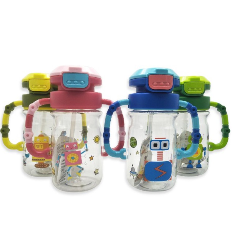 Botol Minum Anak Lucu Karakter Robot 450ml - Botol Minum H57