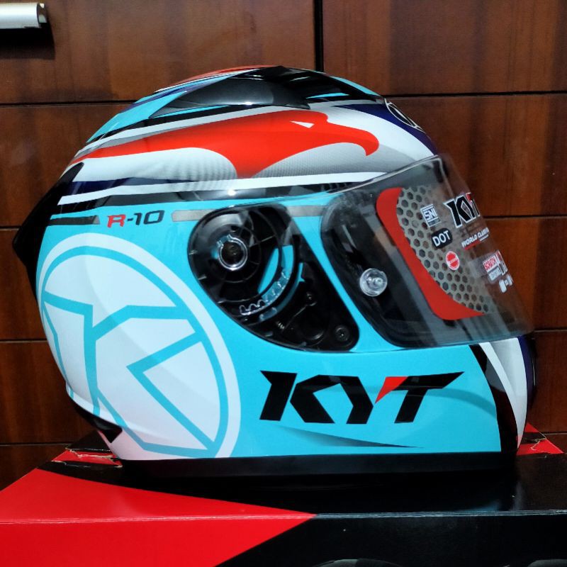 HELM FULL FACE KYT R10 AQUAMARINE