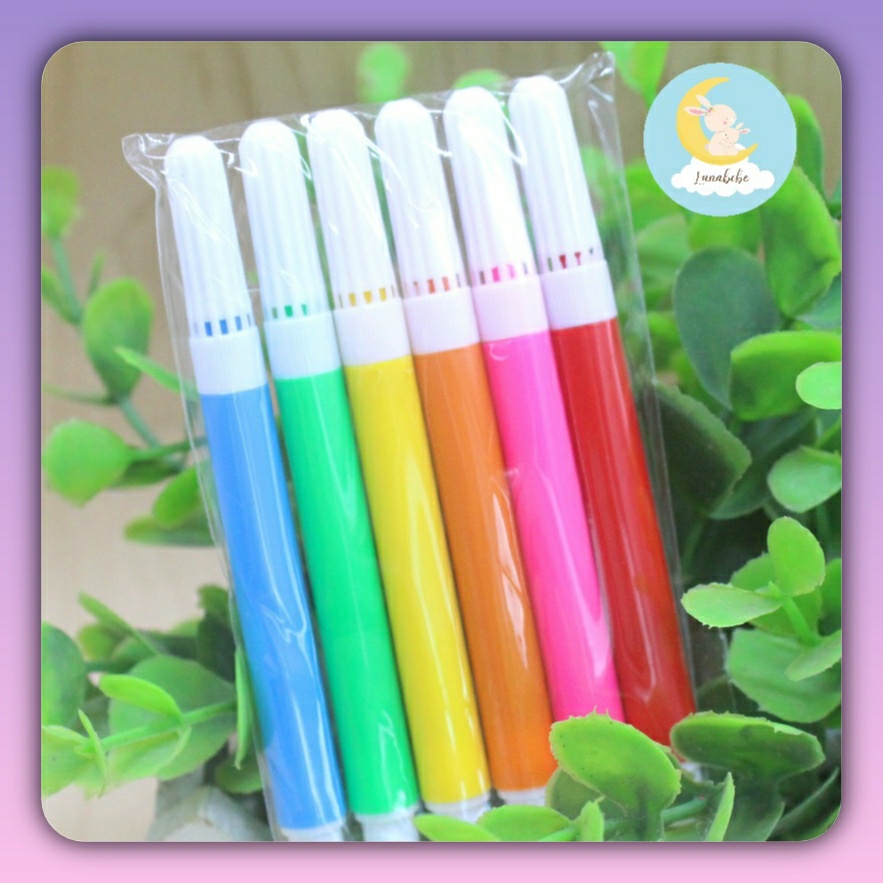 

DIY spidol mini 6 warna traveling mewarnai