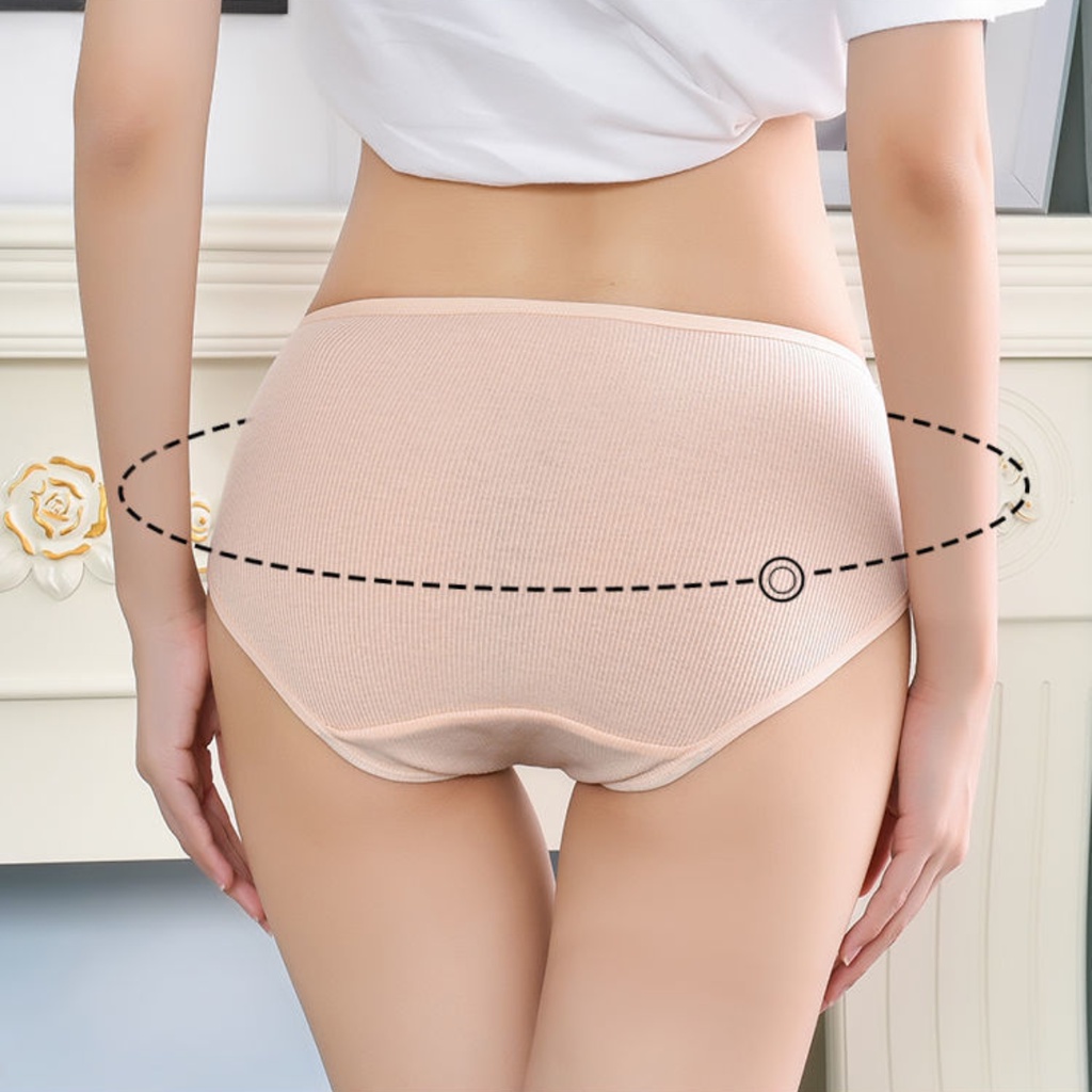 WINGALERY Celana Dalam Wanita Polos Adem Anti Nyeplak Underwear Wanita Seamless 2052