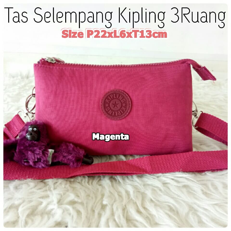 TERMURAH TAS KIPLING SELEMPANG MINI 3RUANG/POUCH KIPLING SELEMPANG