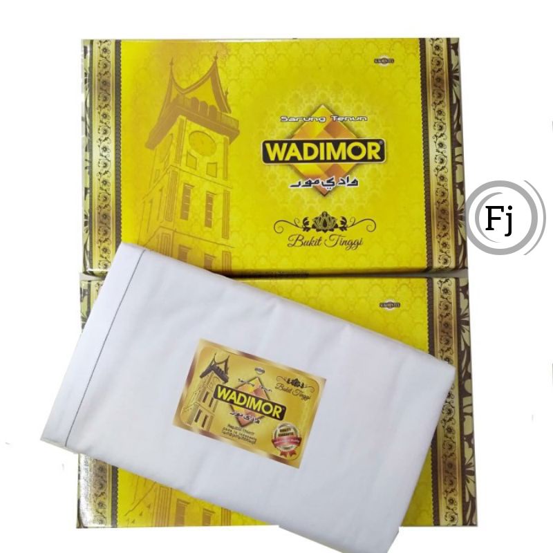 Sarung wadimor putih polos - wadimor putih polos