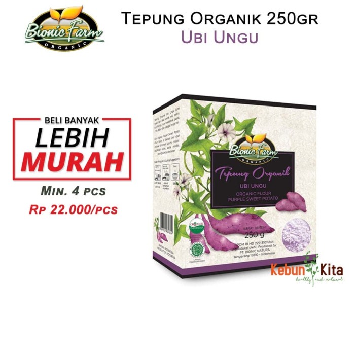 

Ds11D Tepung Organik Ubi Ungu 250Gr ( Organic Flour ) G6B040B