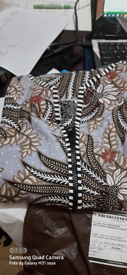 Batik Wanita Asj Sa Hrb026 Kenongo Kemeja Tosca Pendek