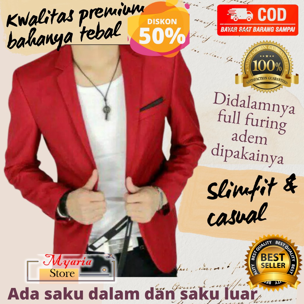 Jas merah,blezer merah,jas formal merah,blezer resmi merah