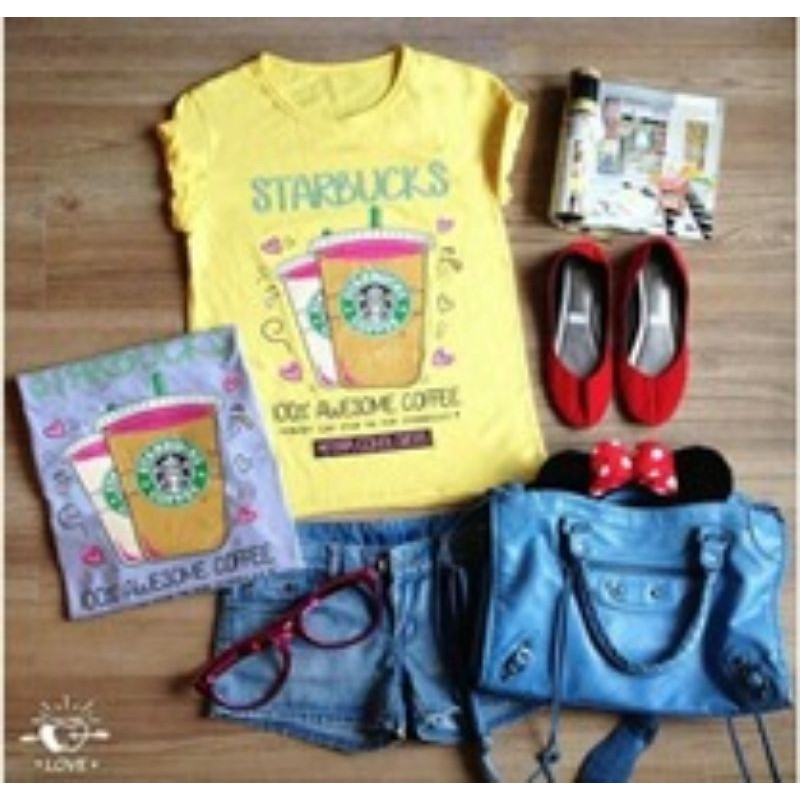 baju kaos starbucks