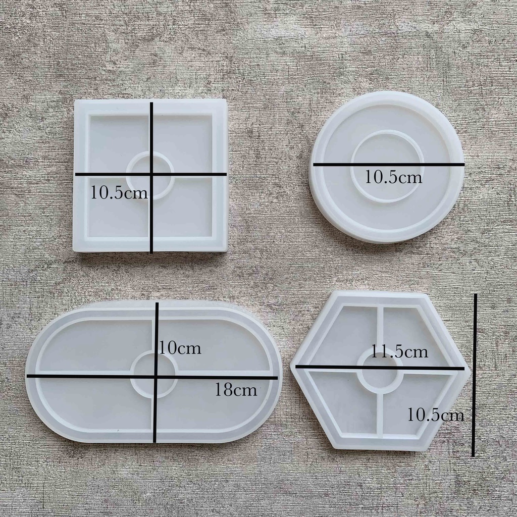 BYFE CETAKAN SILIKON RESIN TRINKET TRAY SMALL