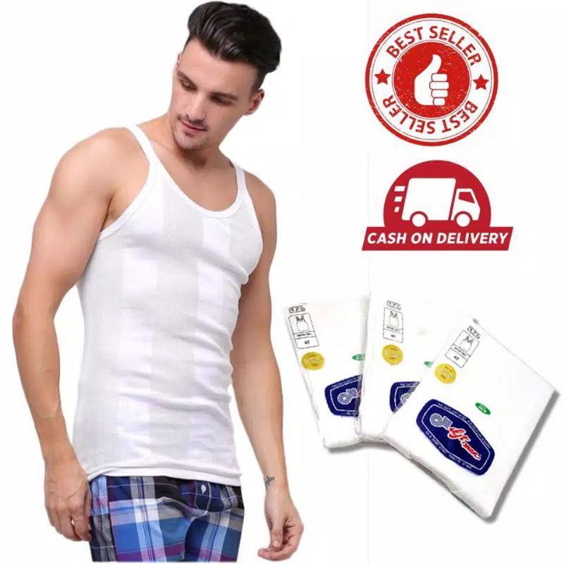 Singlet GT Man Pria Dewasa RPG302B | Kaos Dalam GTman RPG 302 B Laki Laki Pakaian Underwear | Sguna Satuan Ecer Eceran