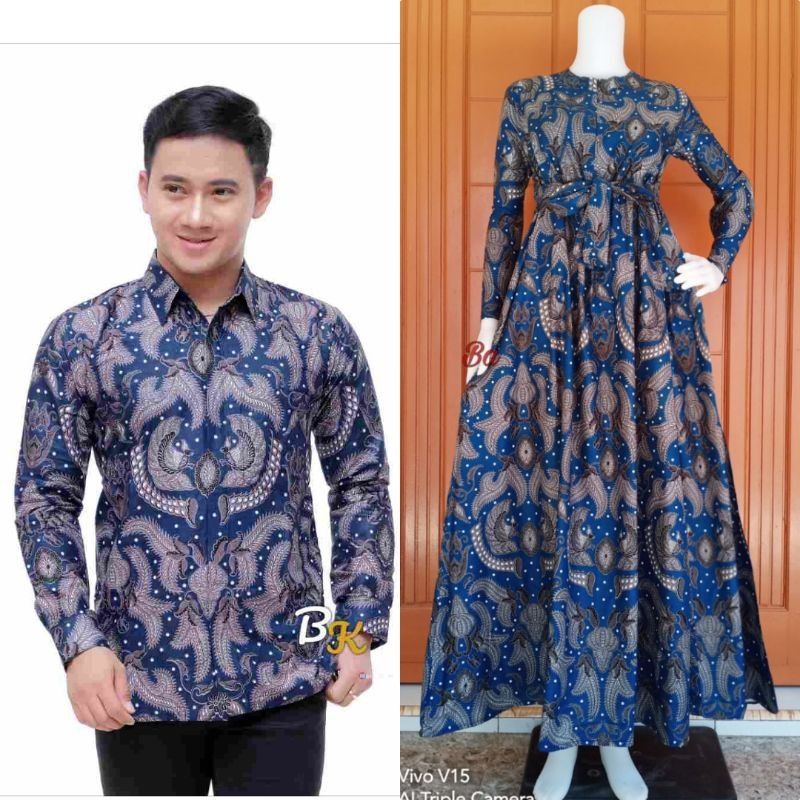 Maura Couple (COD) - Sania Ruffle Batik Couple ori Ndoro jowi DNT Garansi Termurah Shopee