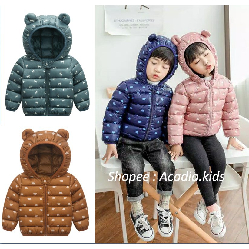 acadia.kids 1 Jaket Anak Laki Perempuan KIDDO Mantel Hangat Hoodie Lengan Panjang Berbagai Warna Import terbaru terlaris termurah bestseller bestselling winter dingin tebal gunung murah reseller dropshipper dropship-4
