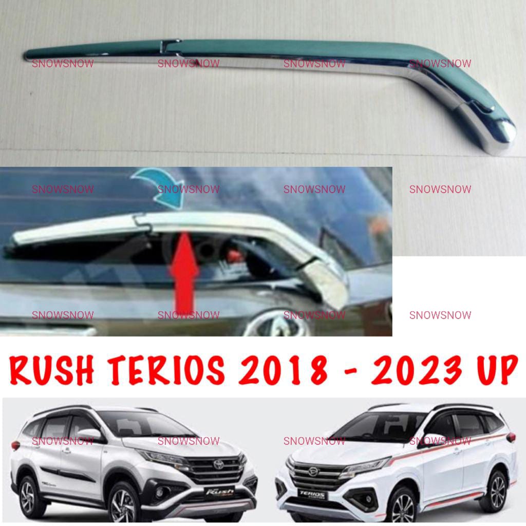 Wiper Cover All New Rush Terios 2018 2020 2023 Chrome