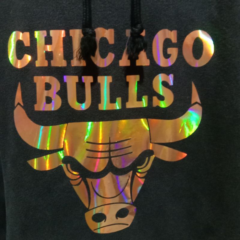 Hoodie Chicago Bulls gold rainbow 450rb net