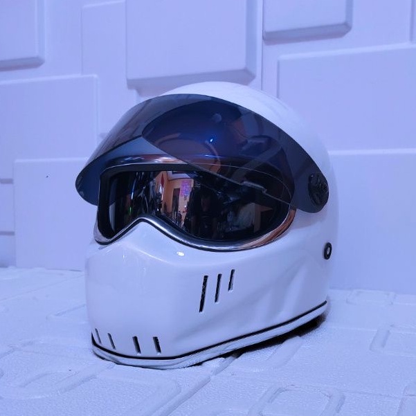 Helm Custom Classic Simposn Bandit Crystal List Chrome