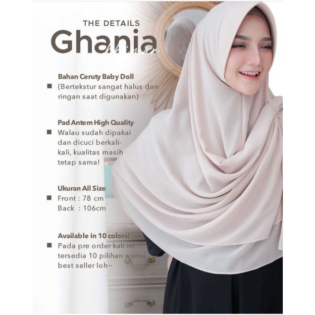 Ghania khimar by Azmeela