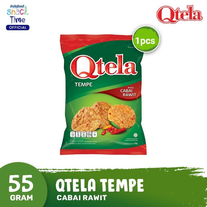 

Qtela Tempe Cabai Rawit 55 Gr - blorafood