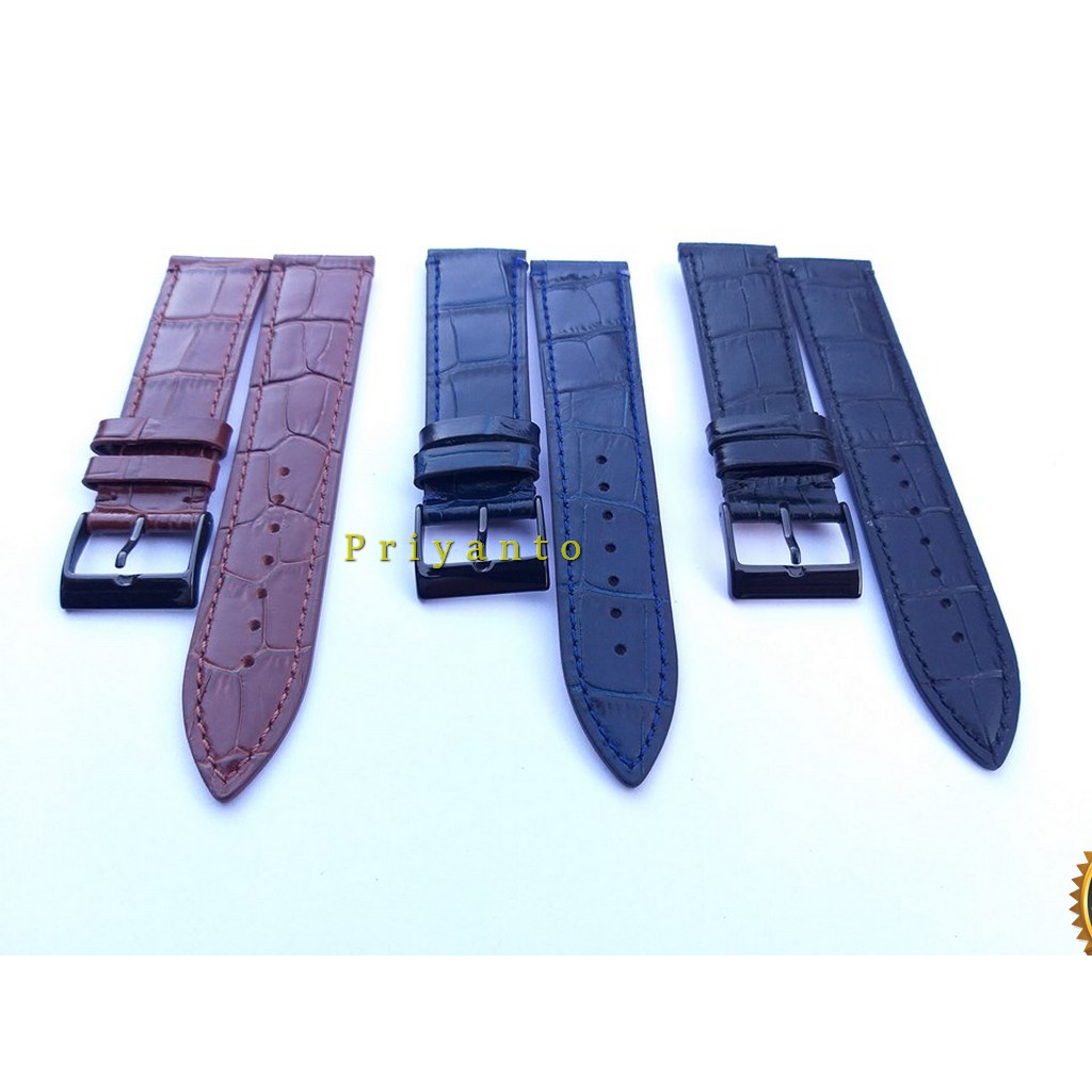 Strap Leather Kulit samsung Galaxy watch 46mm tali jam smartwatch 22mm