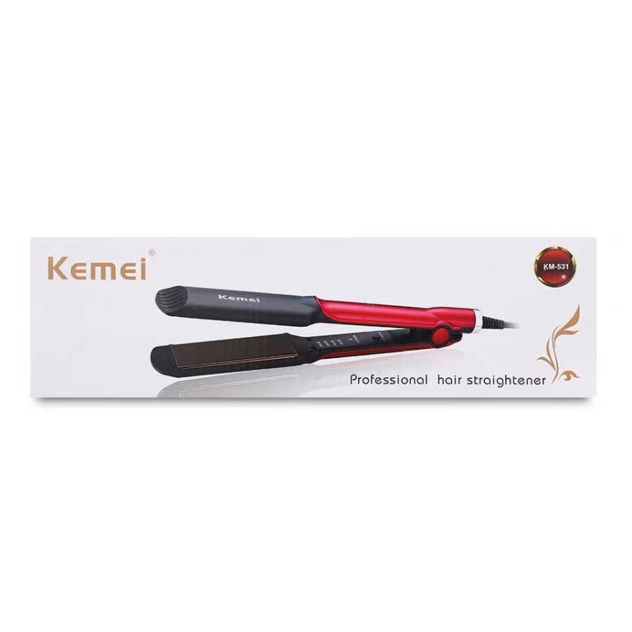 Kemei KM-531 Catokan Rambut Alat Catok 2 in 1 Professional Hair Straightener Kemei KM 531