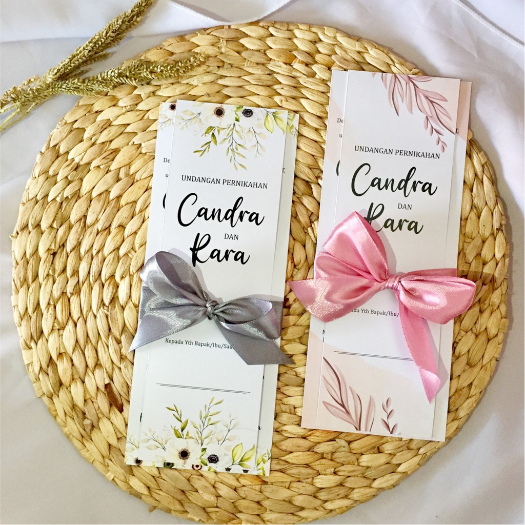 Undangan Pernikahan / Undangan Simpel / Wedding invitation / Undangan pita