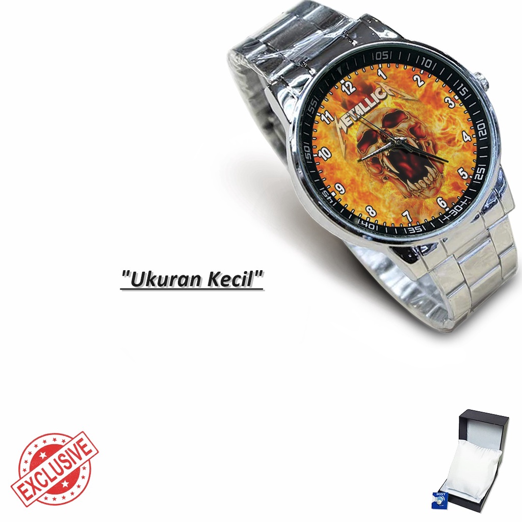 Jam Tangan Rantai Couple BAND OF METALLICA - 03 (Awesome)