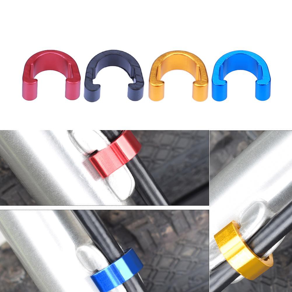 MOJITO 10pcs Bike Bicycle C-Clips Buckle Hose Brake Gear Cable Housing Guide