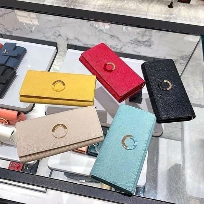 PEDRO Gold Embellished Lizard Effect Leather Wallet on Chain