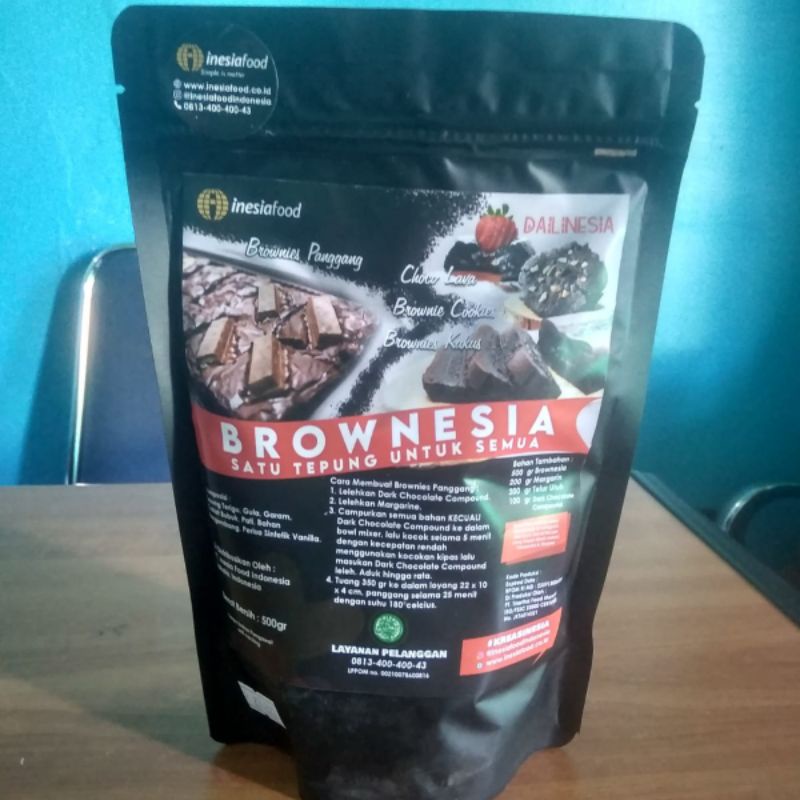 

Tepung Premix Brownies Siap Pakai Kemasan 500 Gram