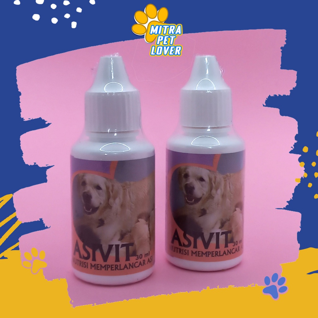 NUTRISI PELANCAR ASI ANJING - ASIVIT DOG 30 ML - PERBANYAK PRODUKSI AIR SUSU INDUK INDUKAN ANJING DOGGIE , METABOLISME LANCAR - MURAH GARANSI KUALITAS ASLI ORIGINAL - PET ANIMAL VETERINARY TAMASINDO OBAT &amp; VITAMIN HEWAN BINATANG PELIHARAAN MITRAPETLOVER