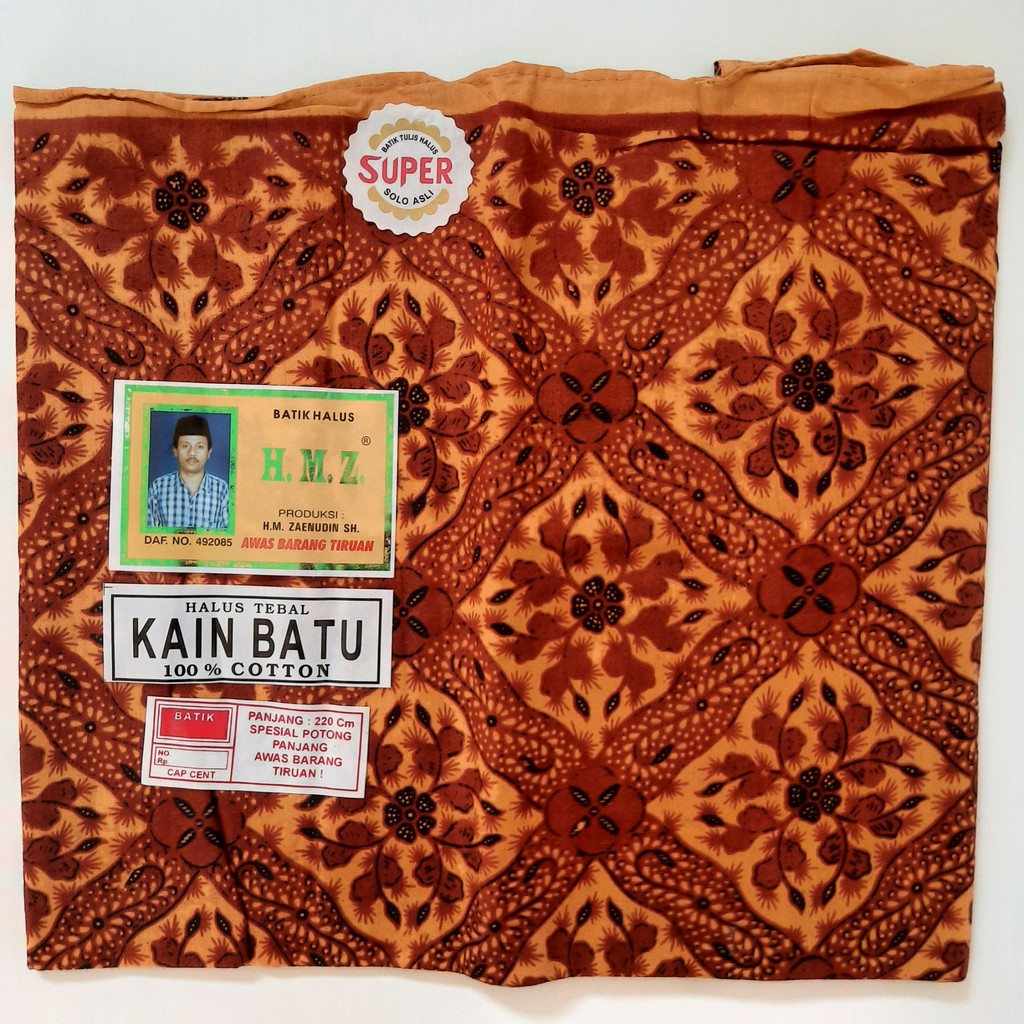 Kain Panjang HMZ / Samping Kebat Panjang / Jarik Batik / Kain Batu / Batik Tulis Katun Solo Premium