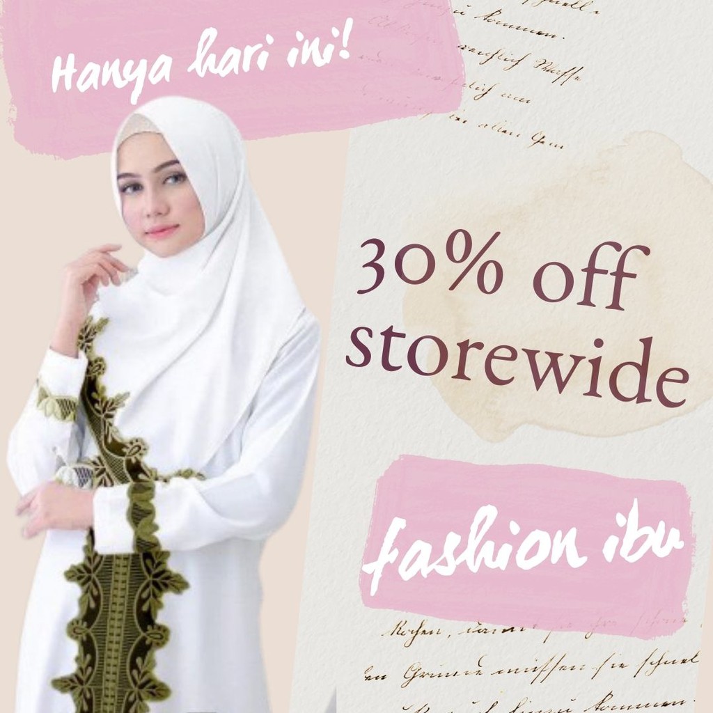 Baju Gamis Dewasa Abaya Arab India Dubai Turkey Putih Kombinasi Bordir
