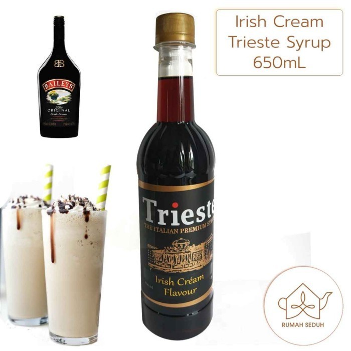 Jual Trieste Irish Cream Syrup 650mL Sirup Flavour Irish Cream