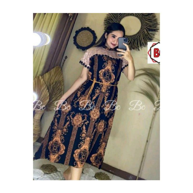 TERLARIS DASTER ARAB BRUKAT SULTAN, DASTER RENDA RAYON SUPER RESLETING DEPAN BUSUI MURAH-Hitam