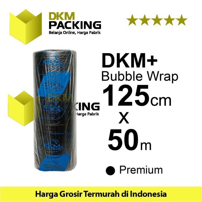

Wraping Plastik Bubble Wrap 125Cm X 50M Hitam Dkm Plus Premium Termurah /Roll