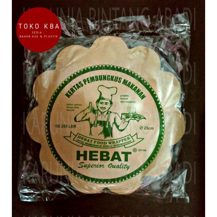 

Kertas nasi Hebat bulat Kecil 25 cm