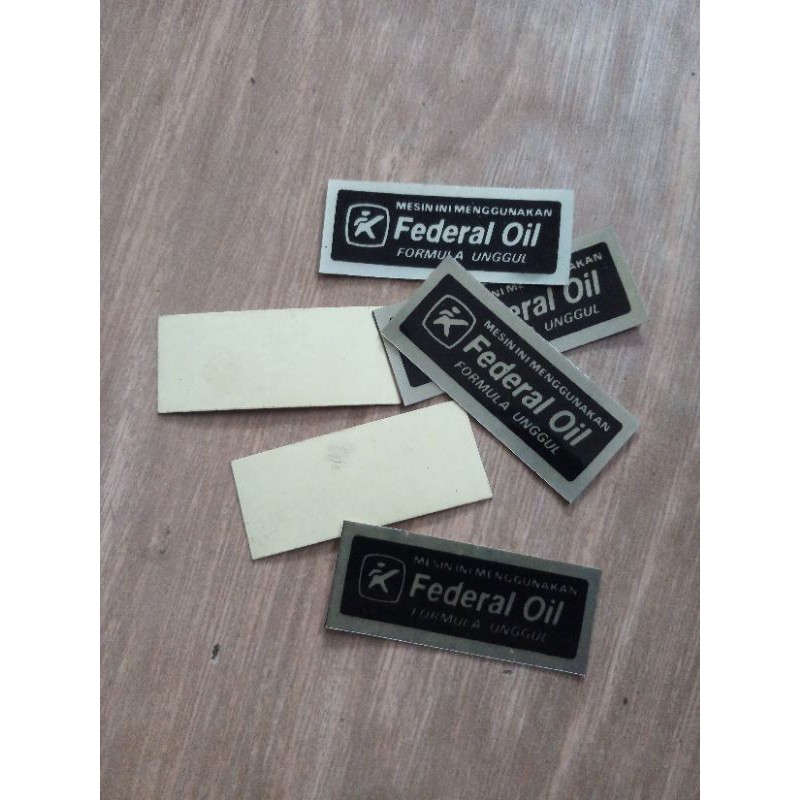 Stiker Federal Oil Original  Blok Kopling Honda Win100 Grand Prima Supra