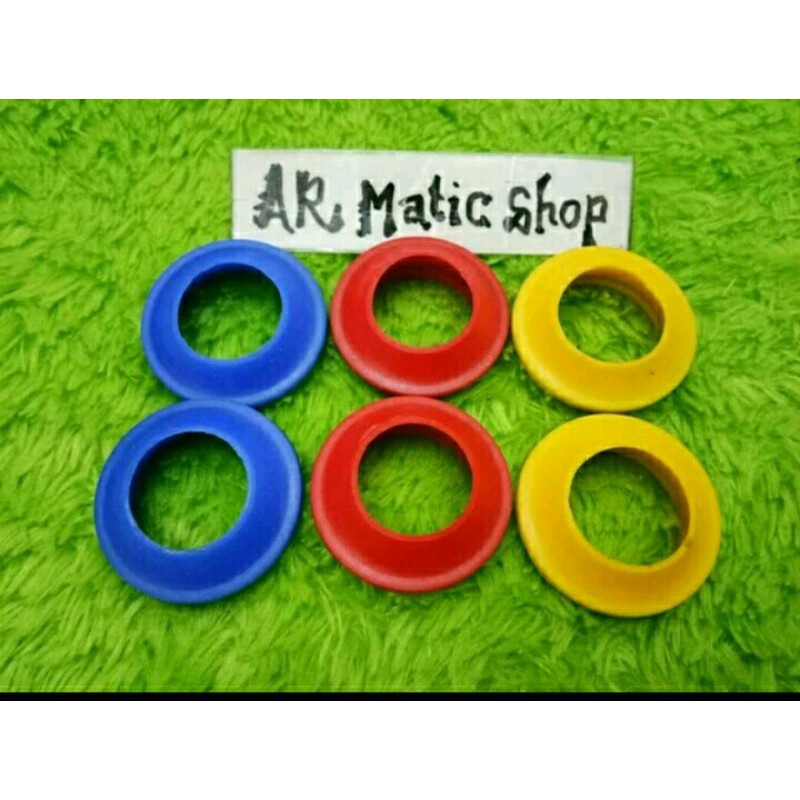 SEPASANG seal shock penutup debu warna merah biru kuning mio beat vario scoopy ototrend AS 26 honda 