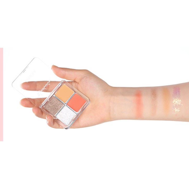 LAMEILA Eyeshadow Palet 4 Warna Matte Pearlescent Anti Air Tahan Lama Untuk Makeup