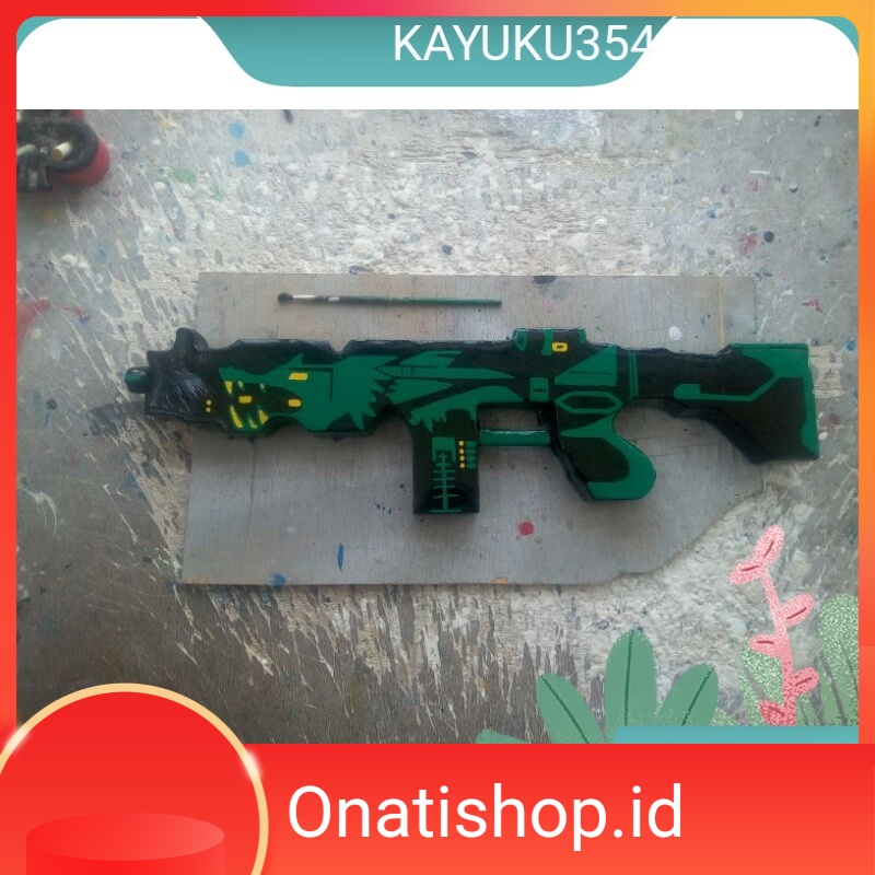 Senjata mainan anak skin ff Titan Naga