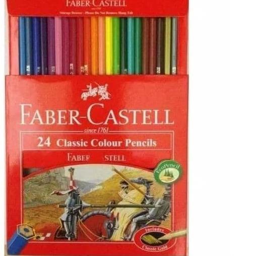 

♢ PENSIL WARNA FABER CASTELL 24 WARNA CLASSIC ♘