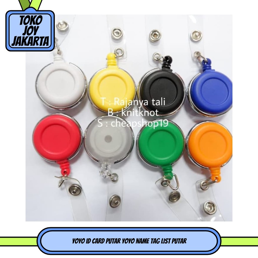 

Yoyo id card putar yoyo name tag list putar