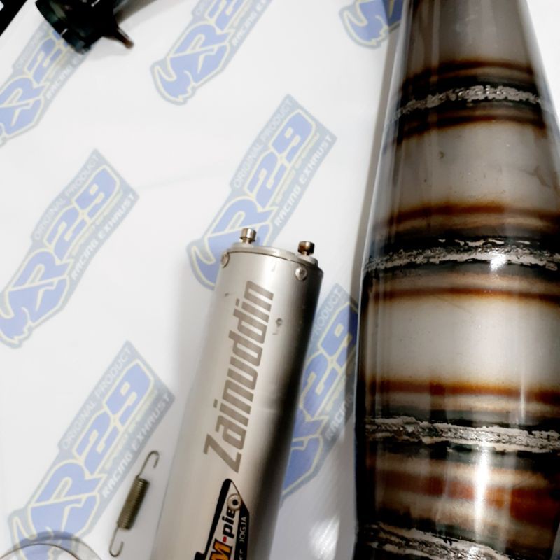 KNALPOT RX KING RXZ KDX CREAMPIE TYPE REPSOL SUARA NINJA garing-1