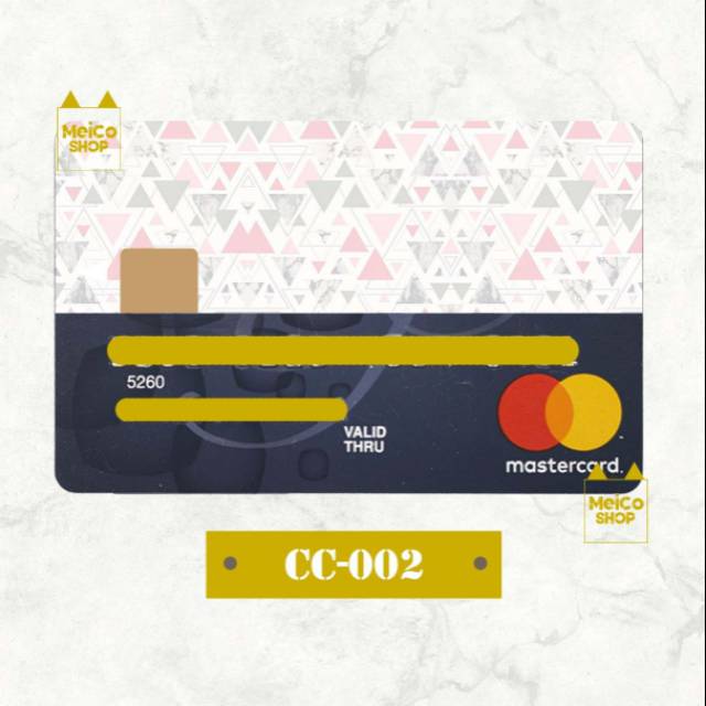 

[C-002] Sticker Half C Meico - Garskin Kartu ATM dan NON ATM