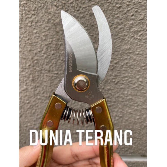 Gunting Dahan 8'' 8inch Stek Ranting Tanaman Bunga Stainless Steel - MASSAKI TYPE : 6807