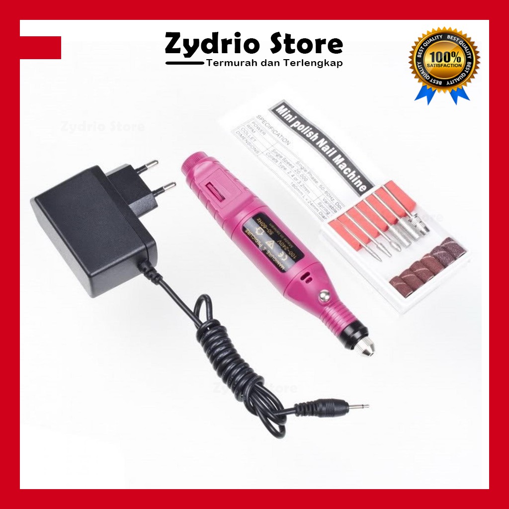 Electric Nail Drill Gerinda Mini Manicure Pedicure Alat Ukir Kuku