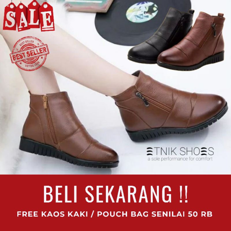 Sepatu Boots Kerja Wanita Alina Ankleboots wanita Boots Korea Etnikshoes