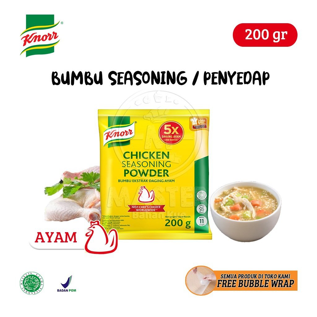 

Knorr Chicken Seasoning Powder / Bumbu Penyedap Rasa Ayam [200 gr]
